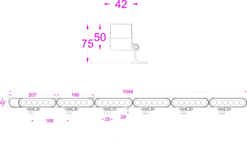 Led thanh hắt ngoài trời zic zắc