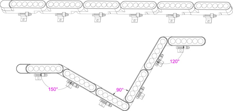 Led thanh hắt ngoài trời zic zắc