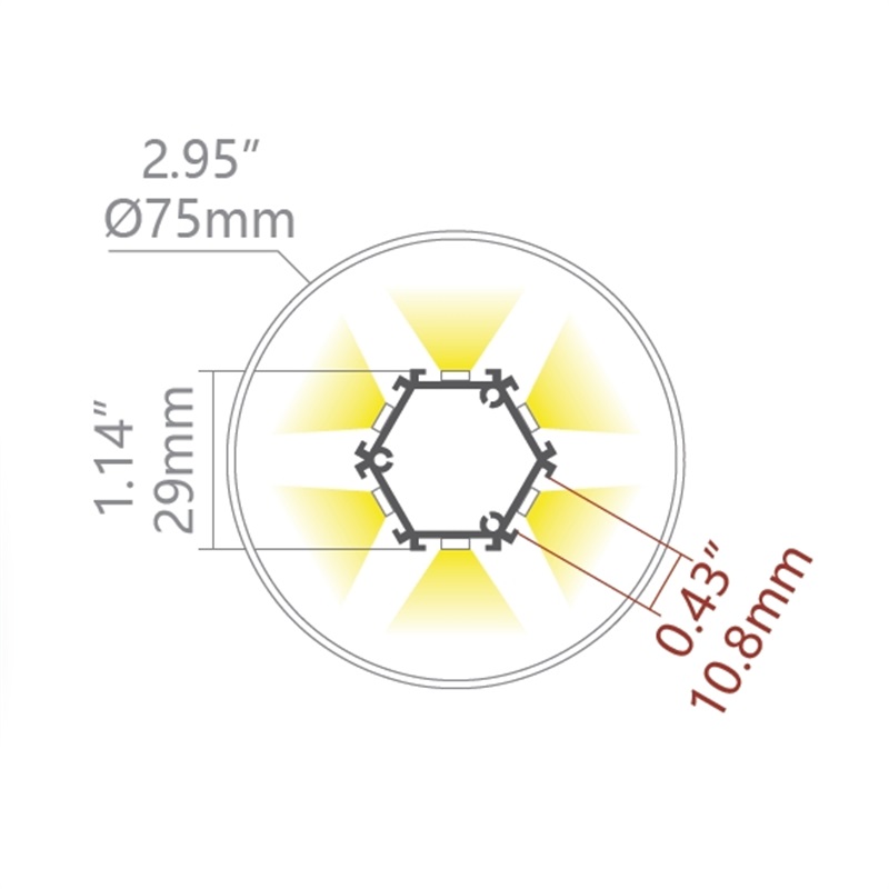 Led thanh nhôm d70 4 Led thanh nhôm d70