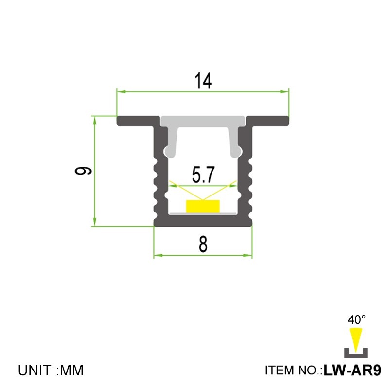 Led thanh nhôm t0809