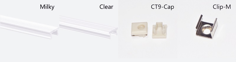 Led thanh nhôm t0809 không viển