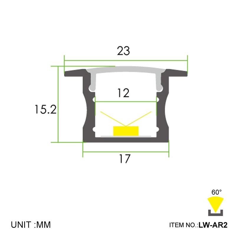 Led thanh nhôm t1715
