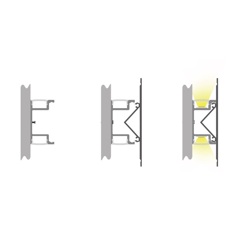 Led thanh nhôm t2483 2 cạnh