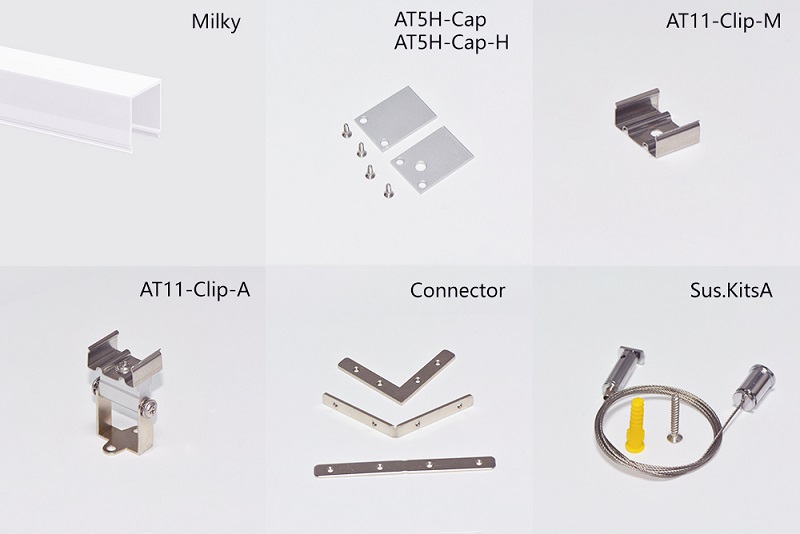 Led thanh nhôm u1928 3 cạnh