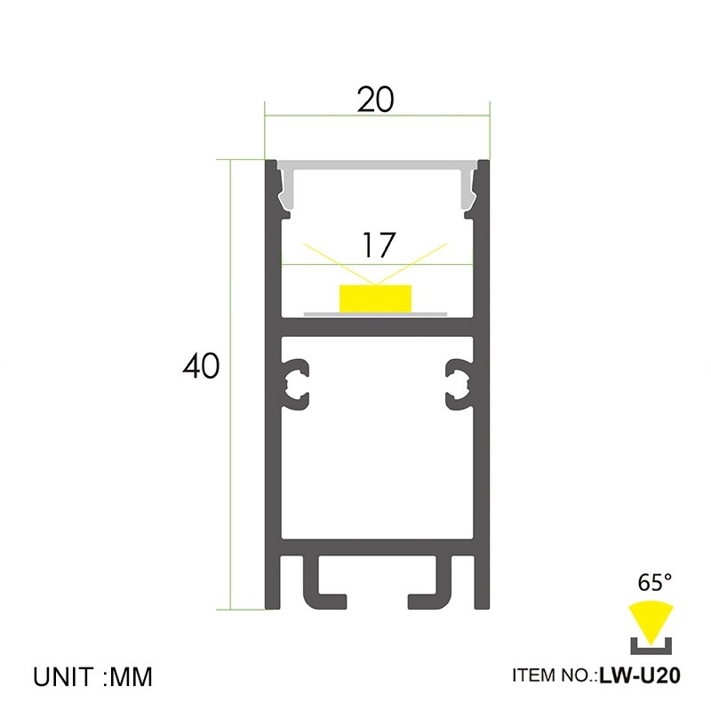 Led thanh nhôm u2040 11 Led thanh nhôm u2040