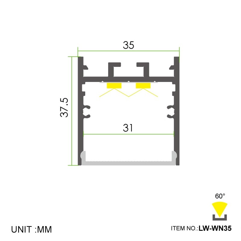 Led thanh nhôm u3537