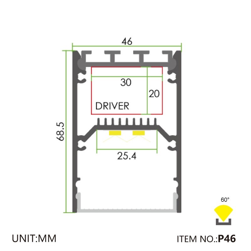 Led thanh nhôm u4668