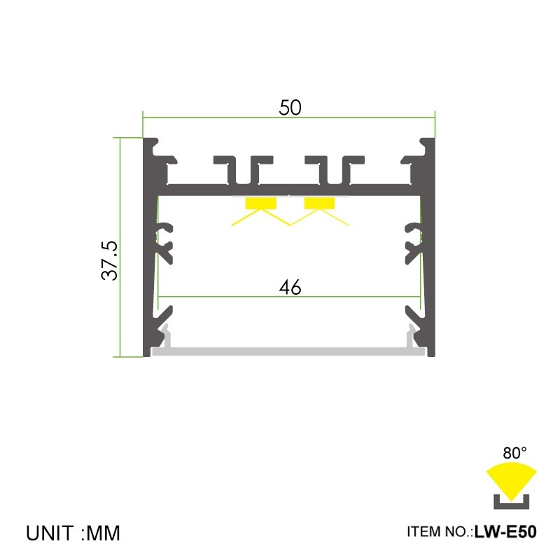 Led thanh nhôm u5037