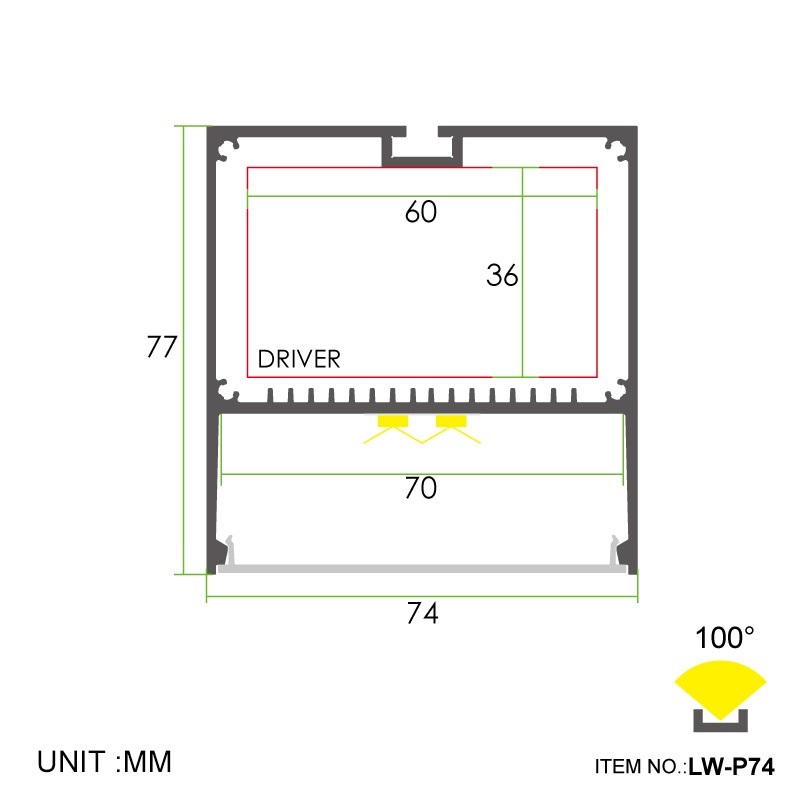 Led thanh nhôm u7577