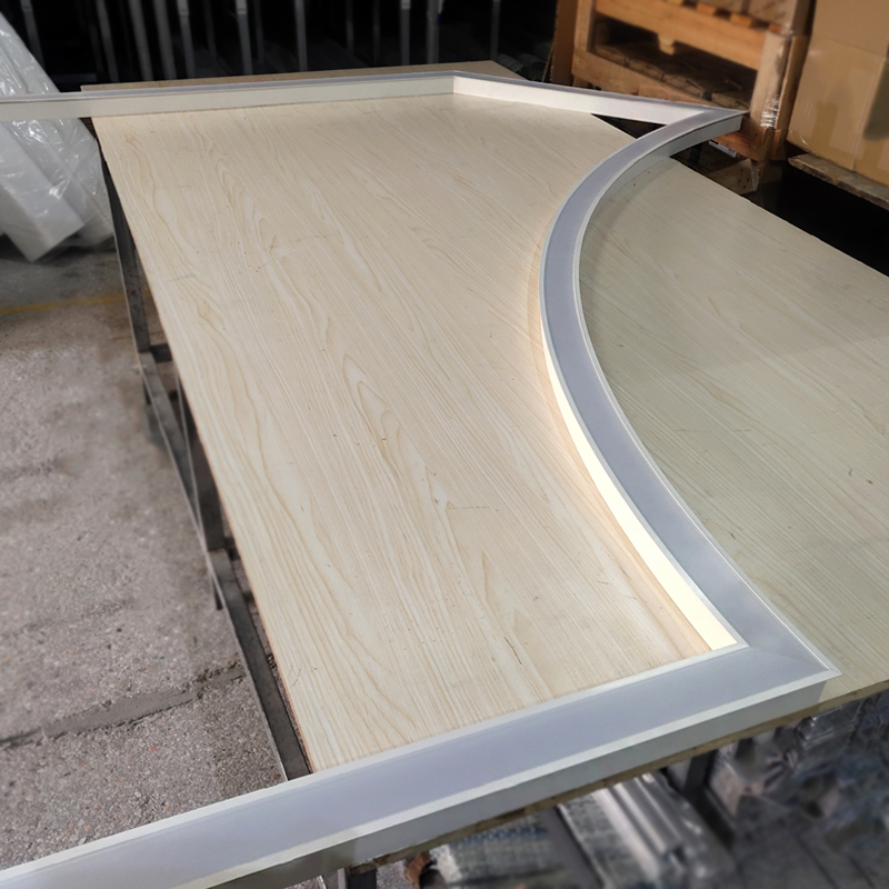 Led thanh nhôm uốn cong t5045 âm trần