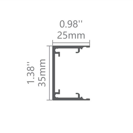 Led thanh nhôm uốn cong u3525