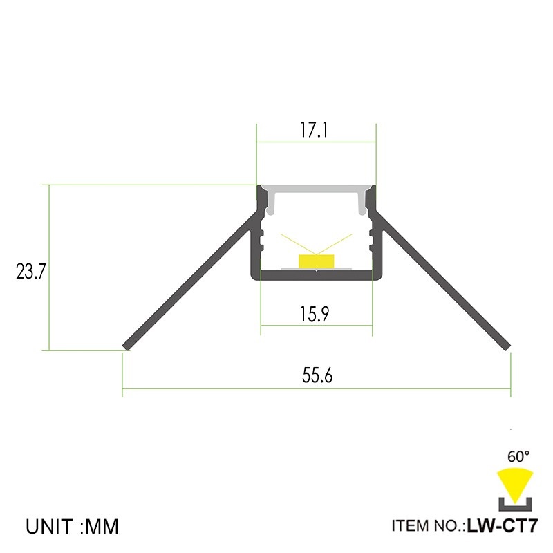 Led thanh nhôm v5524 không viền 6 Led thanh nhôm v5524 không viền