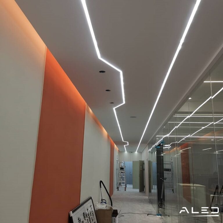 thi công đèn LED thanh nhôm