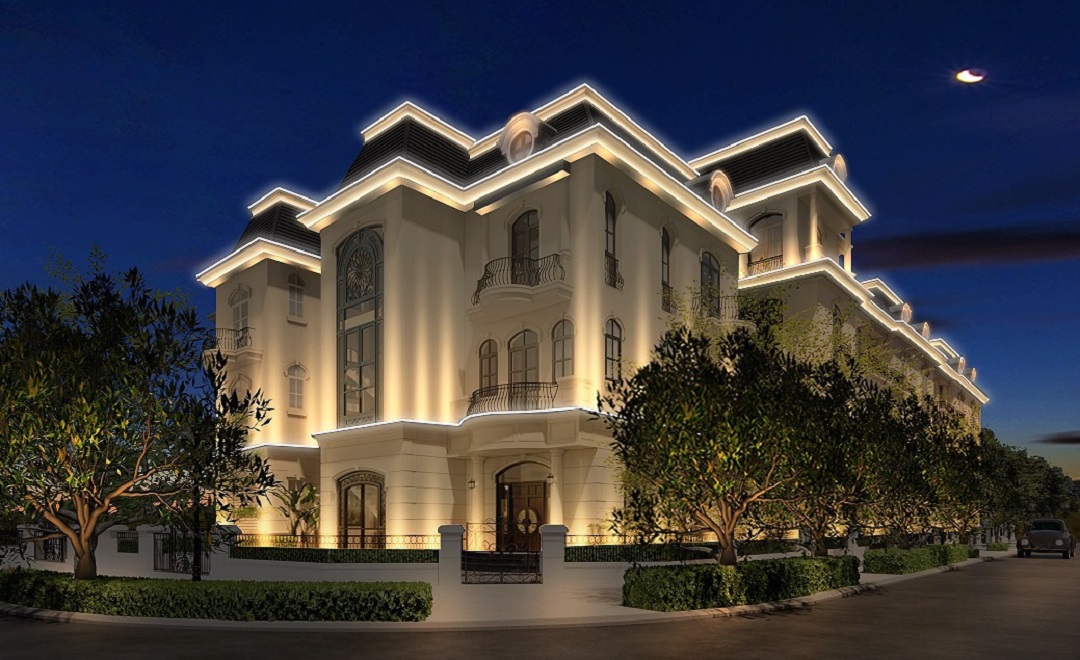 Lợi ích thiết kế chiếu sáng mặt dựng