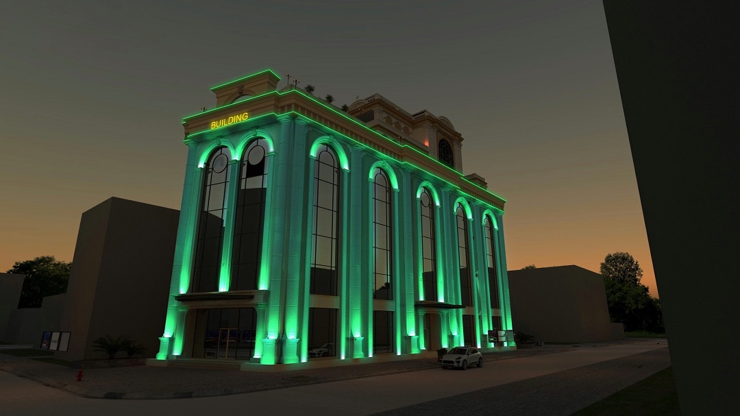 Các loại chiếu sáng mặt dựng phổ biến hiện nay