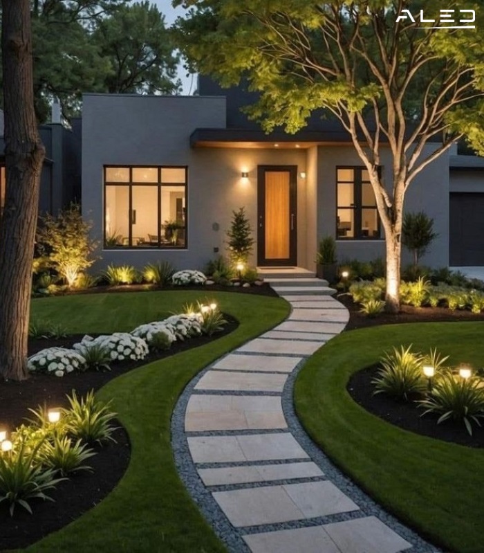 Nguyên tắc thiết kế chiếu sáng sân vườn