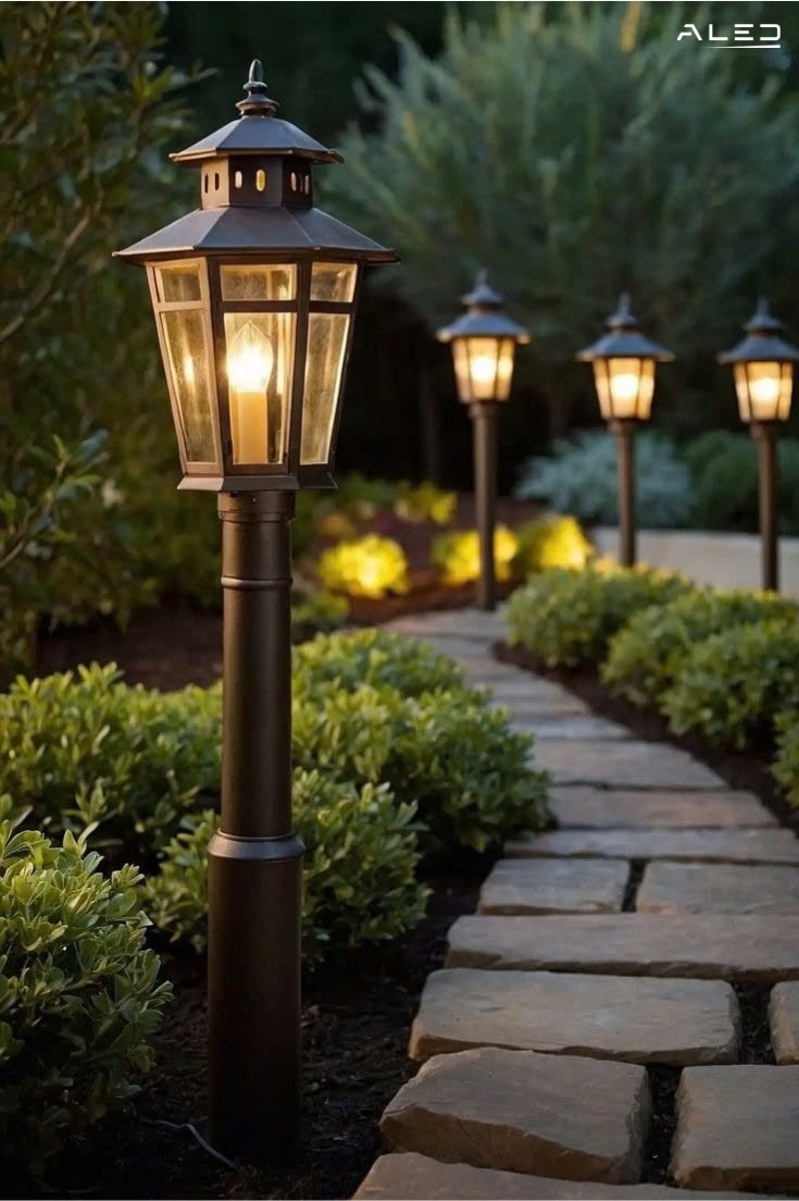 Chiếu sáng cảnh quan sử dụng đèn năng lượng mặt trời