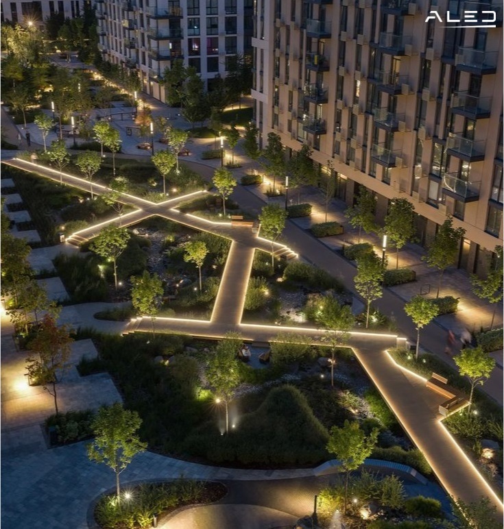 Thiết kế chiếu sáng cảnh quan lan tràn