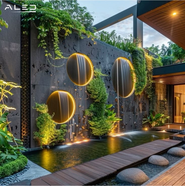 Thiết kế chiếu sáng cảnh quan đèn tường