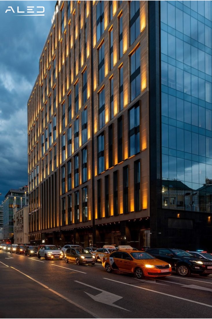 Một số thiết kế chiếu sáng mặt tiền