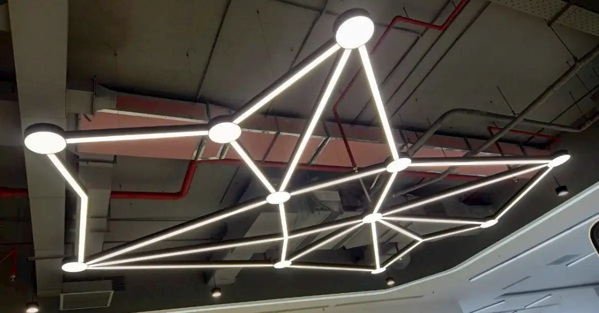Đèn LED thanh nhôm tạo kiến trúc độc đáo Đèn LED thanh nhôm tạo kiến trúc độc đáo
