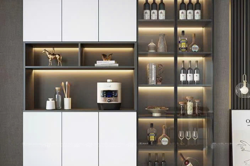 Thanh LED Hắt – Giải Pháp Chiếu Sáng Thẩm Mỹ & Hiện Đại 4 Hắt tủ kệ, tủ rượu hoặc showcase