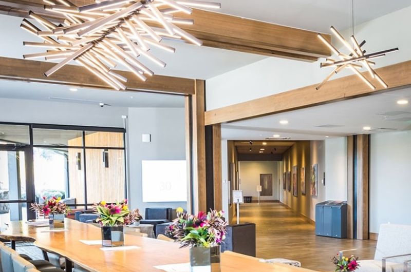 LED Thanh Nhôm Treo Thả – Lựa Chọn Chiếu Sáng Hiện Đại, Tối Giản Và Tinh Tế 2 Thanh nhôm treo thả ánh sáng hai chiều