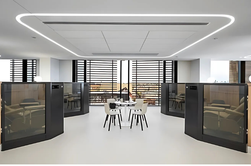 Ứng dụng của đèn LED thanh nhôm âm trần cho văn phòng và showroom Ứng dụng của đèn LED thanh nhôm âm trần cho văn phòng và showroom