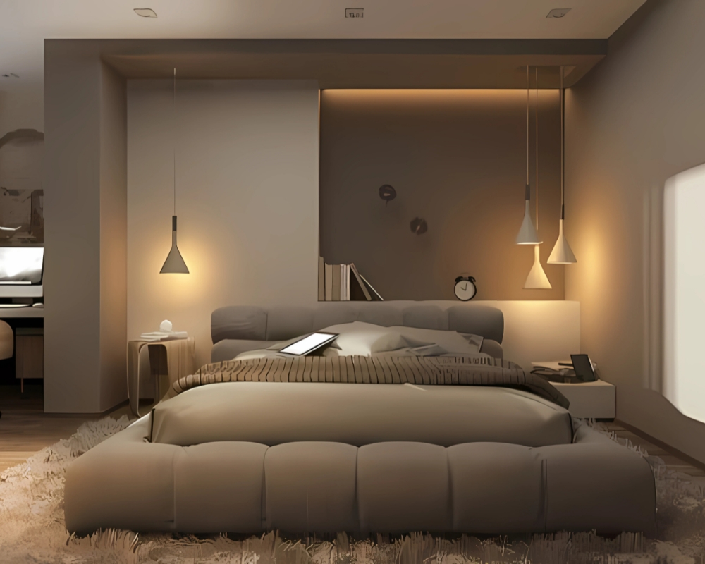 Phòng ngủ ánh sáng dịu nhẹ