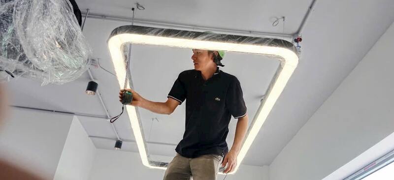 Hướng dẫn thi công đèn led thanh nhôm chi tiết từng bước 2 thi công đèn led thanh nhôm
