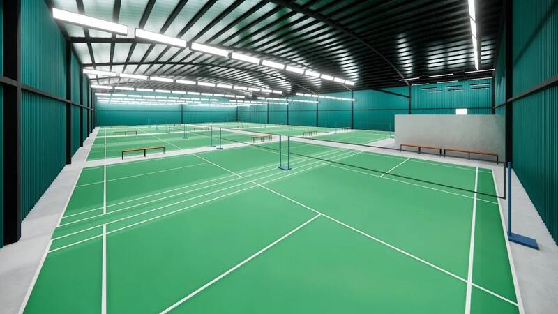 Thiết kế chiếu sáng sân cầu lông