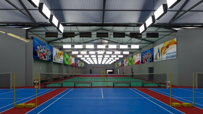 Thiết kế chiếu sáng sân cầu lông