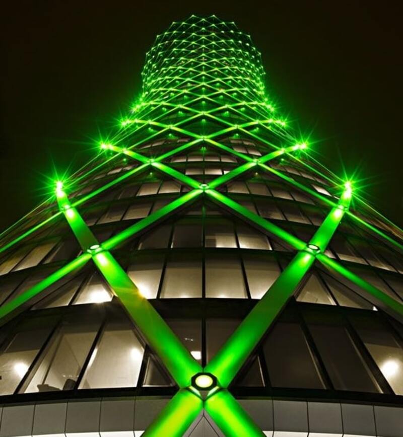 đèn led pha ngoài trời