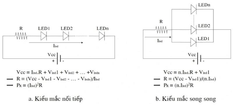 Tổng hợp 8 cách nối đèn led nối tiếp chi tiết phổ biến hiện nay 4 cách nối đèn led nối tiếp