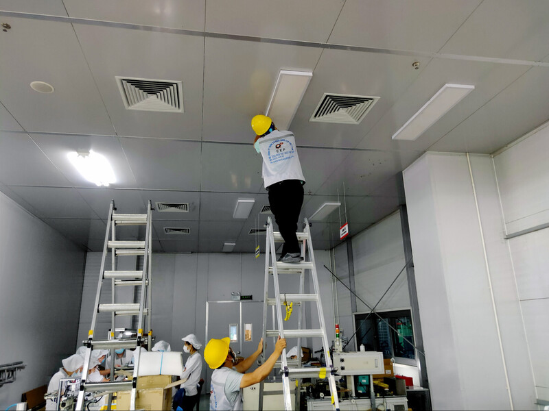 Cách lắp đèn hắt trần thạch cao