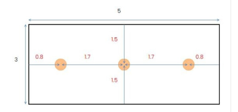 Khoảng cách đèn âm trần