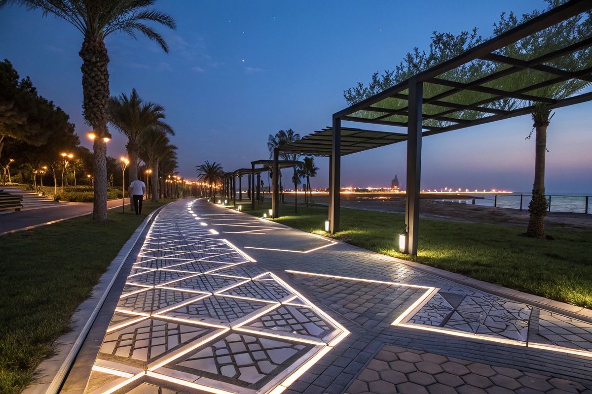 chiếu sáng sân vườn, cảnh quan