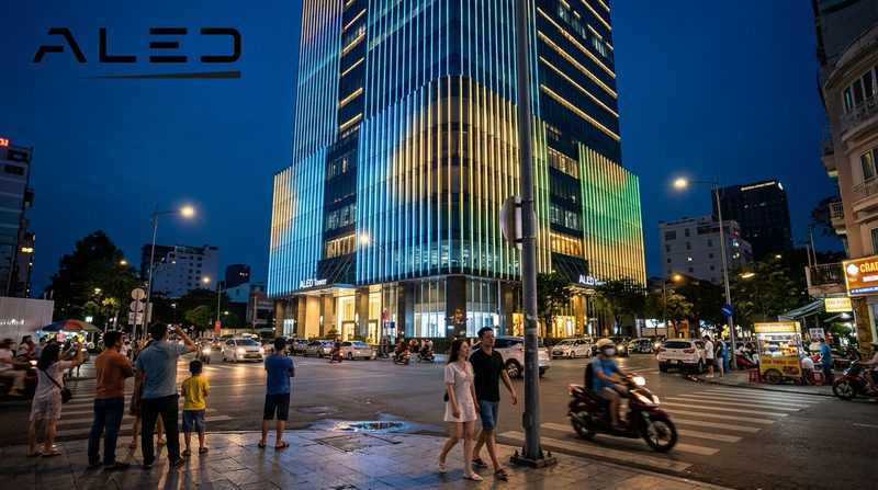 Lợi ích vượt trội khi đầu tư hệ thống đèn led trang trí mặt tiền