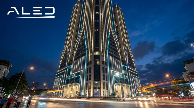 Tổng quan về hệ thống đèn LED chiếu sáng kiến trúc mặt tiền