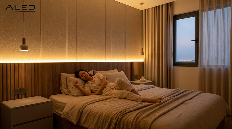 Vai trò cốt lõi của thiết kế chiếu sáng phòng ngủ hiện đại