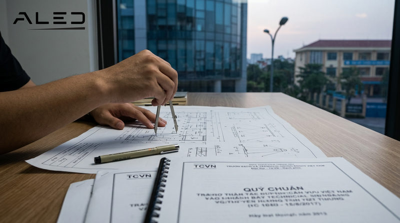 Các tiêu chuẩn thiết kế chiếu sáng hiện hành cần tuân thủ