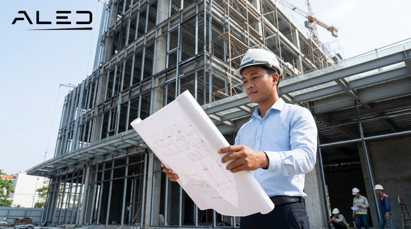 Khảo sát hiện trạng và thiết kế hệ thống chiếu sáng mặt đứng