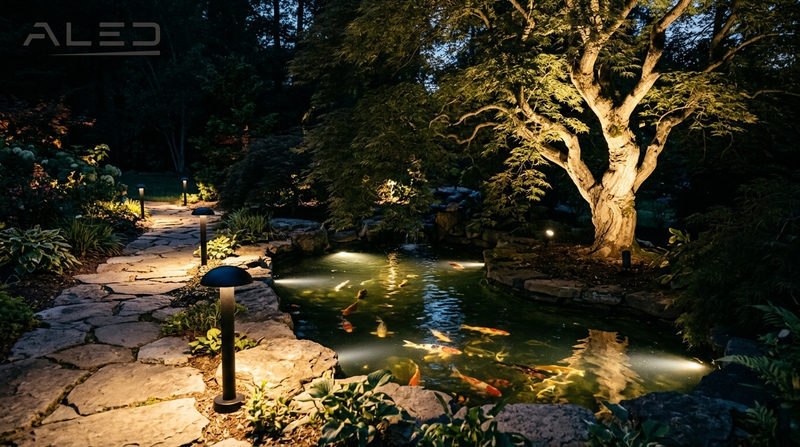 Nguyên tắc và cách bố trí đèn sân vườn chuẩn cho từng khu vực