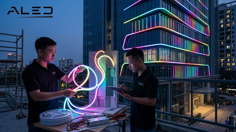 Ứng Dụng Của LED Silicon Uốn Dẻo DMX Trong Thực Tế