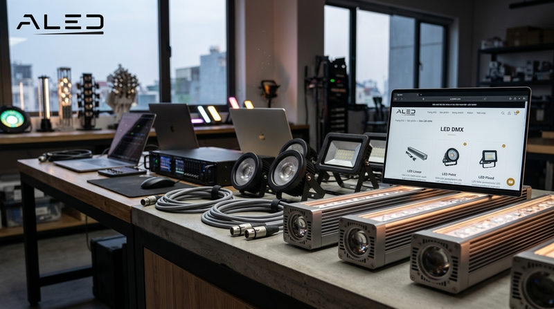 Các dòng sản phẩm đèn LED DMX chất lượng cao tại aledvn.com