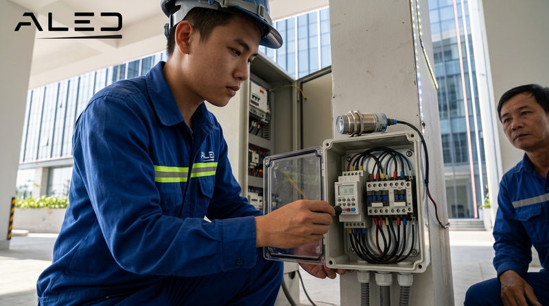 Hệ thống điều khiển chiếu sáng tự động cho mặt tiền (Cần dữ liệu KB)