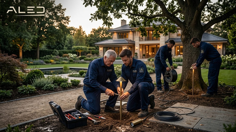 ALED - Đơn vị thiết kế thi công chiếu sáng sân vườn chuyên nghiệp, uy tín