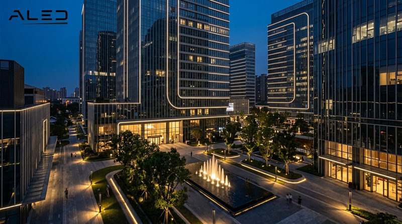 Sự Đồng Nhất Giữa Tòa Nhà Và Chiếu Sáng Cảnh Quan Đô Thị