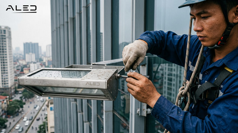 Yêu cầu lắp đặt, vận hành và bảo trì đèn led chiếu sáng tòa nhà (Cần dữ liệu KB)