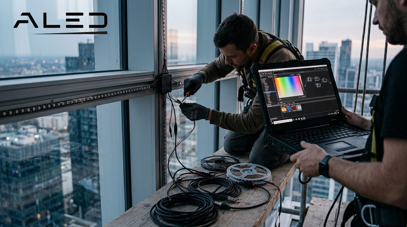 Quy trình thiết kế và thi công chiếu sáng LED DMX chuyên nghiệp của ALED
